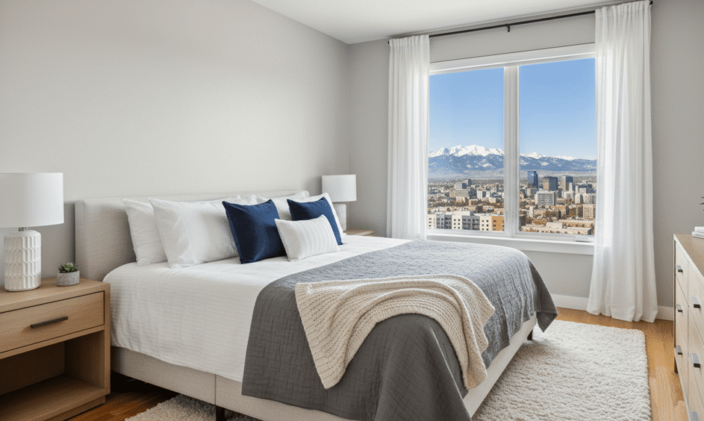 Professional Airbnb cleaning in Boulder Colorado delivering guest-ready vacation rental bedrooms